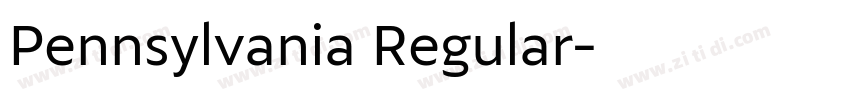 Pennsylvania Regular字体转换